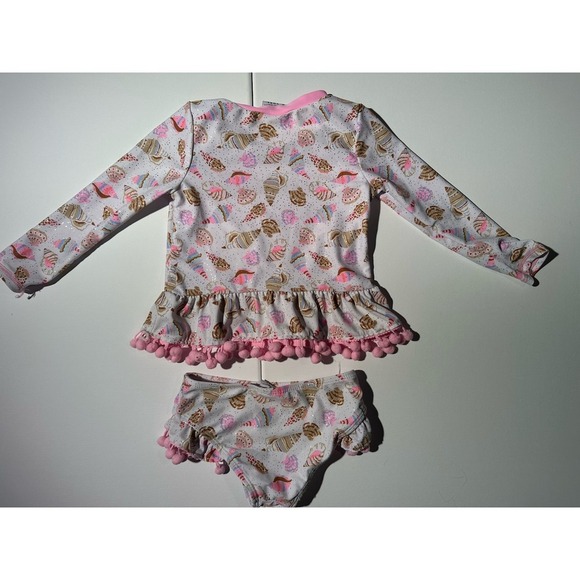 Minnie Mouse and Sea Shell Tassel Pink Bathing Suits lot of 2 Girl Sz 2T - Picture 4 of 8